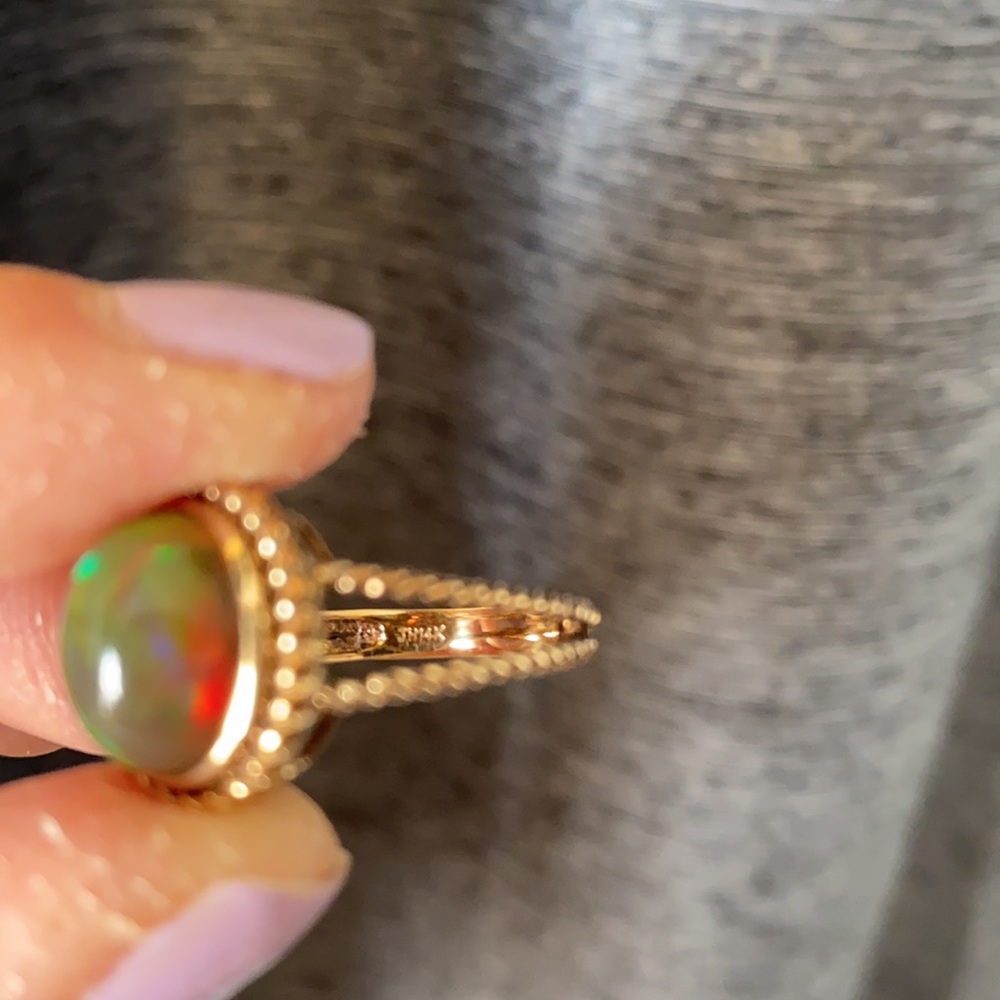 Ethiopian Opal Ring - image 3